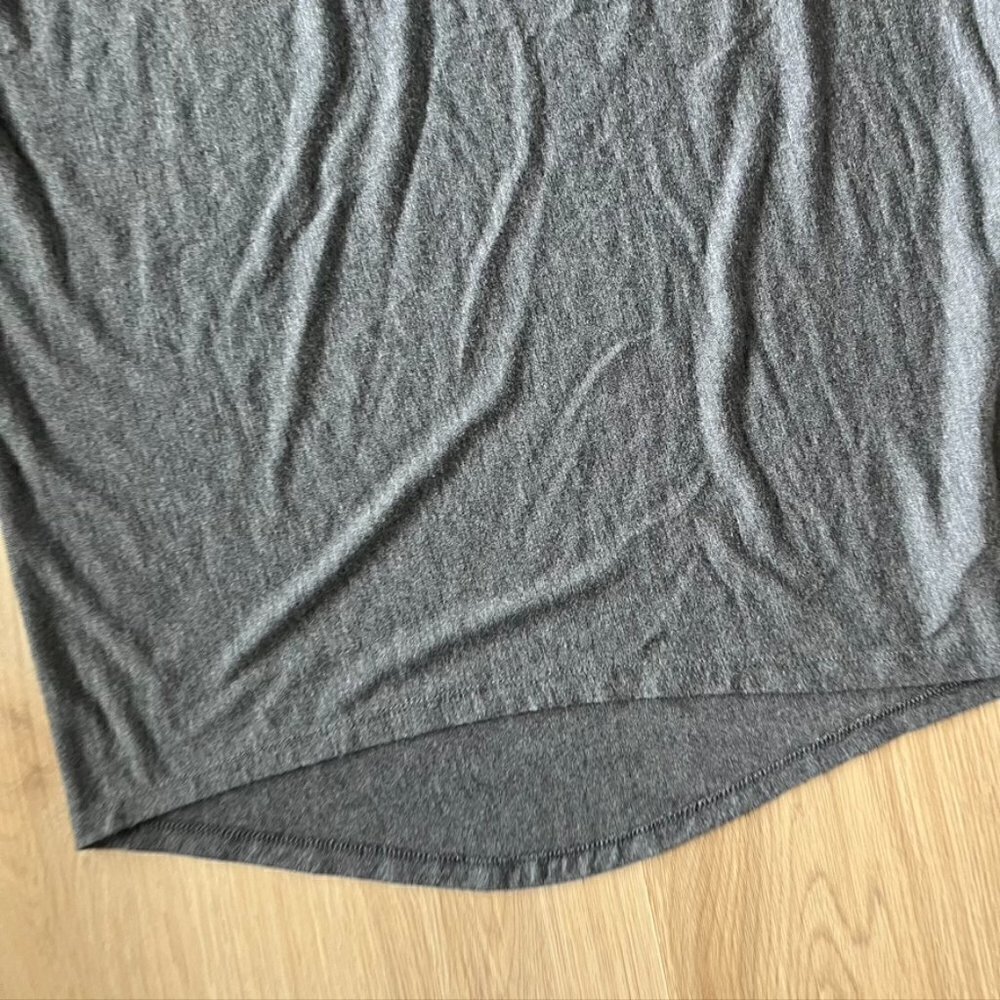 Athleta Treadlight Asymmetrical Relaxed Tee Medium Gray - Picture 3 of 8